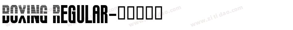 BOXING Regular字体转换